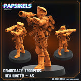 3D Printed Papsikels Democracy Trooper Hellhunter Set July 2024 Scifi 28mm 32mm