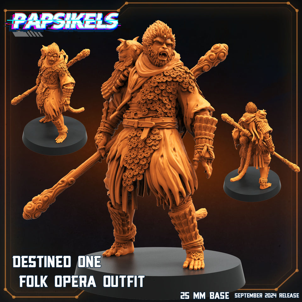 3D Printed Papsikels Destined One Folk Opera Outfit 28mm 32mm