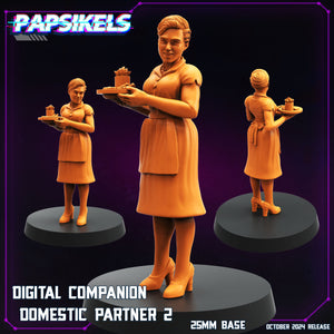 3D Printed Papsikels Digital Companion Domestic Partner Set October 2024 Cyberpunk 28mm 32mm