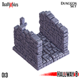 3D Printed Cast n Play Death x Tiles Hallways Set 28mm 32mm D&D