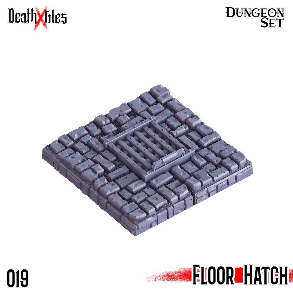 3D Printed Cast n Play Death x Tiles Scatter Floor Set 28mm 32mm D&D