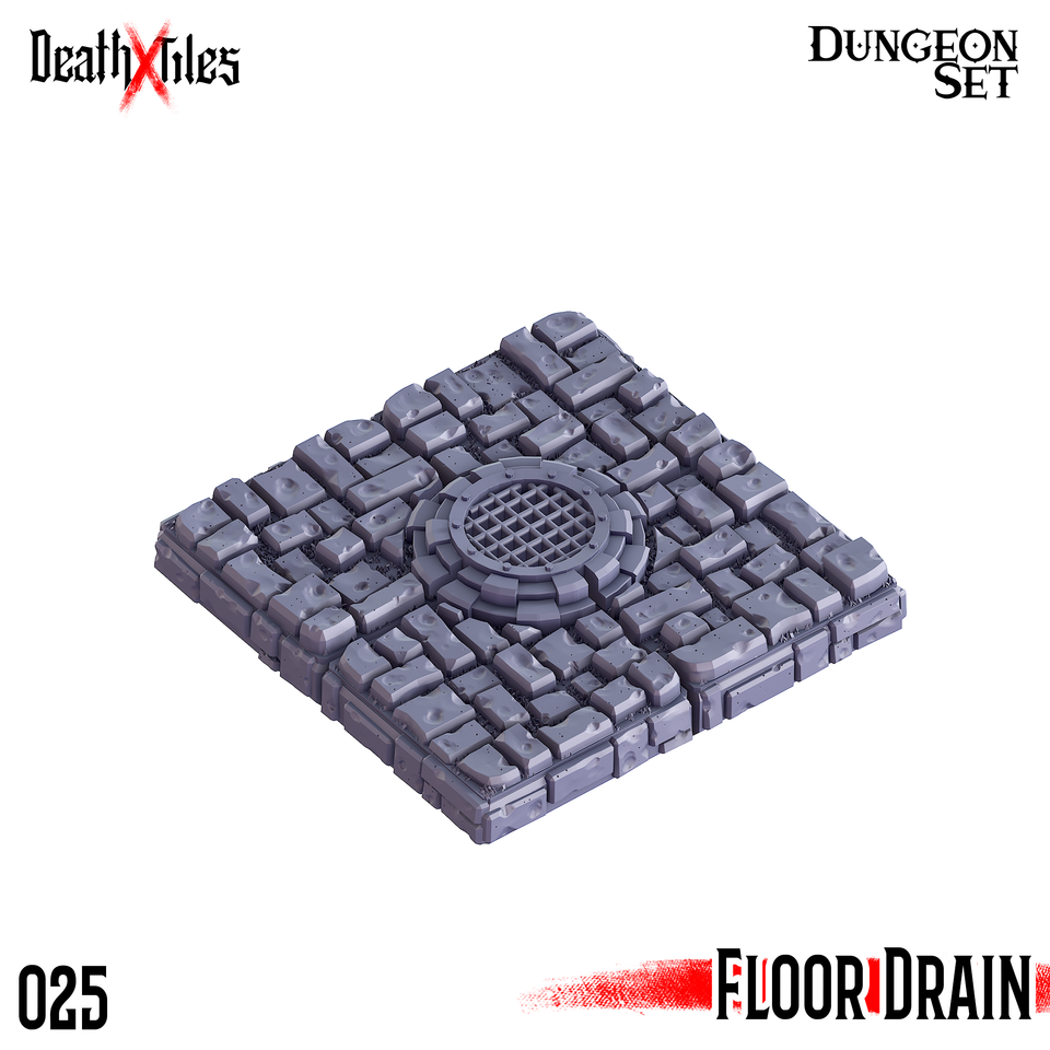 3D Printed Cast n Play Death x Tiles Scatter Floor Set 28mm 32mm D&D