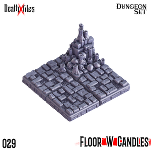 3D Printed Cast n Play Death x Tiles Scatter Floor Set 28mm 32mm D&D