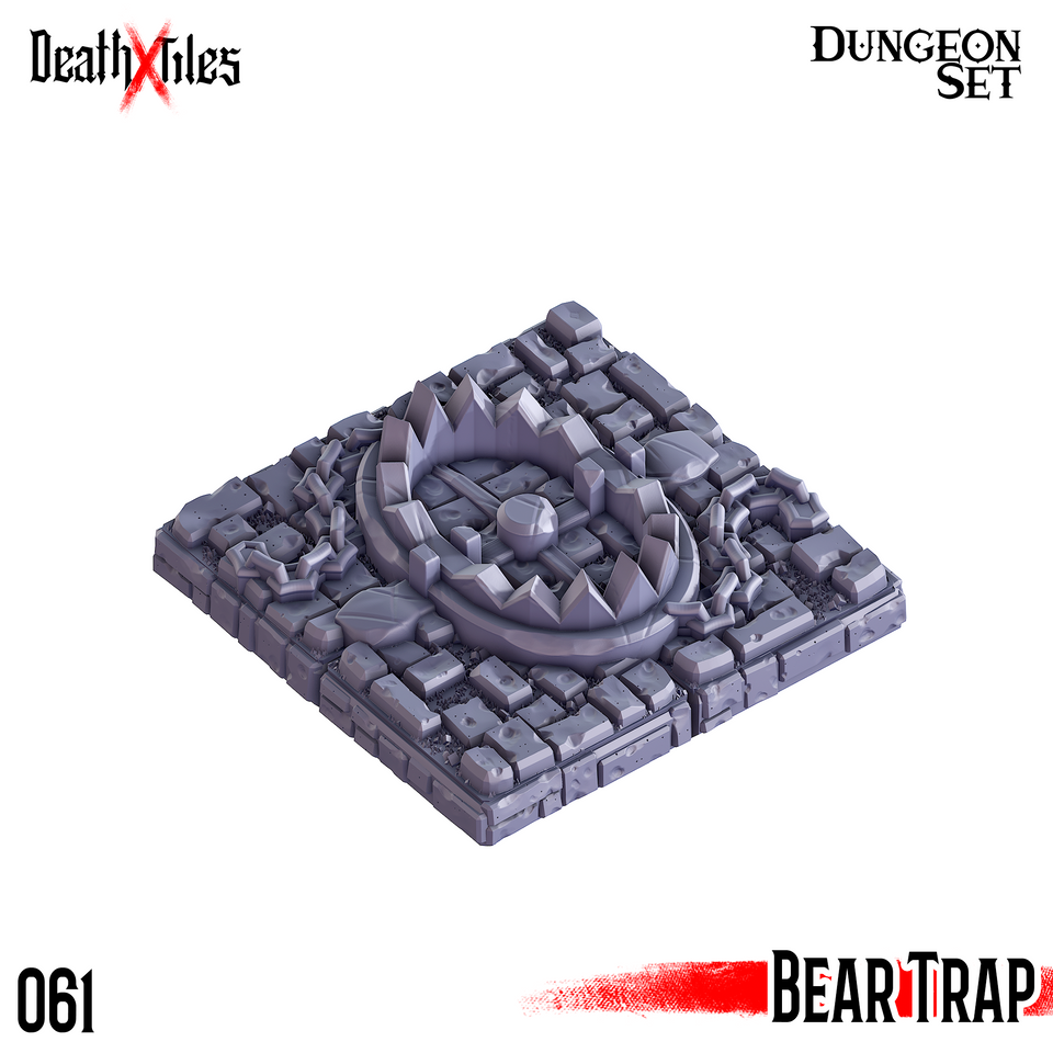 3D Printed Cast n Play Death x Tiles - Trap Bundle 2 Dungeon Tile Set