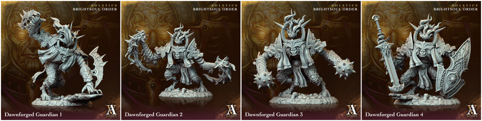 3D Printed Archvillain Games Dawnforged Guardian Solstice Ray of Sol Myr