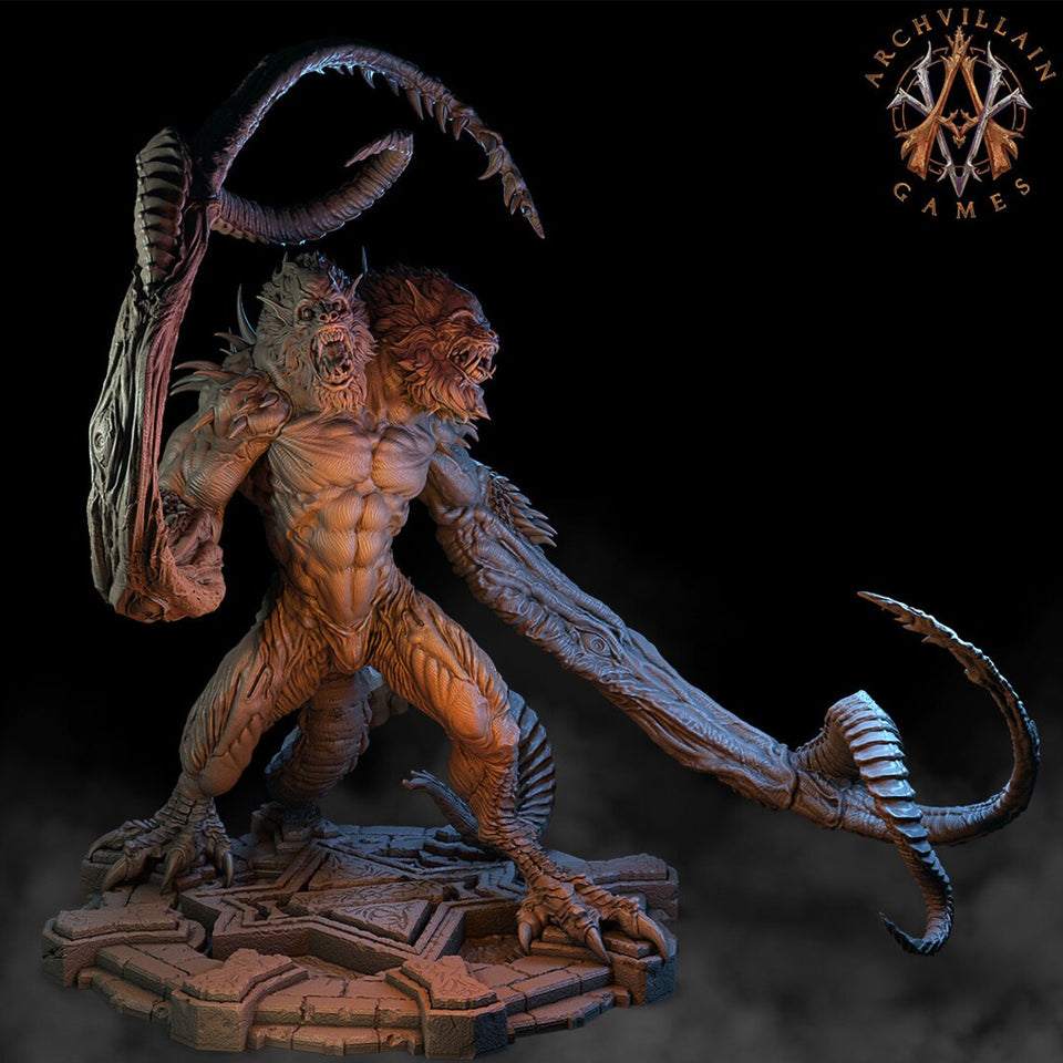 3D Printed Archvillain Games Demogorgon Legendary Magma Lords 28 32mm D&D