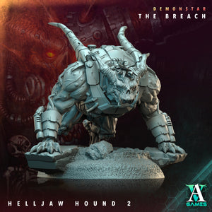 3D Printed Archvillain Games Demonstar The Breach - Helljaw Hound 28mm 32mm D&D