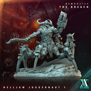 3D Printed Archvillain Games Demonstar The Breach - Helljaw Juggernaut 28mm 32mm D&D