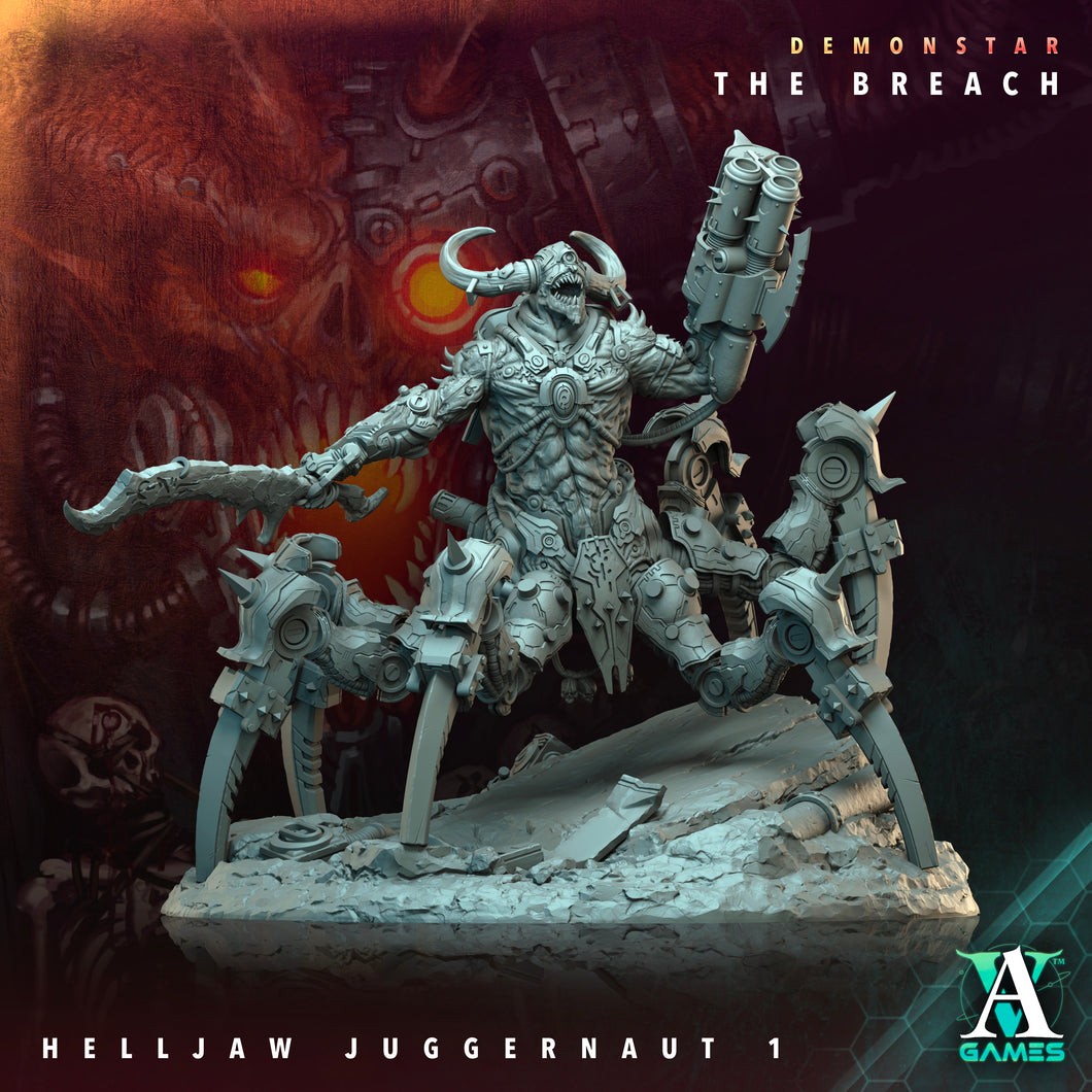 3D Printed Archvillain Games Demonstar The Breach - Helljaw Juggernaut 28mm 32mm D&D