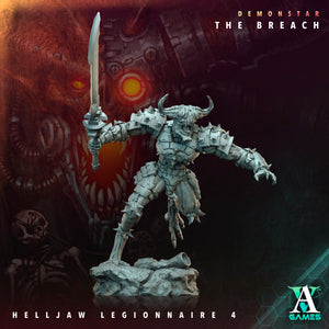 3D Printed Archvillain Games Demonstar The Breach - Helljaw Legionnaire 28mm 32mm D&D