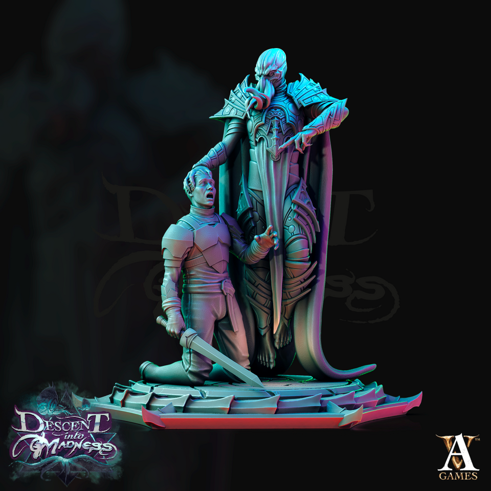 3D Printed Archvillain Games Descent into Madness Encephalids 28 32mm D&D