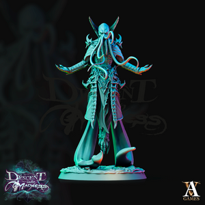 3D Printed Archvillain Games Descent into Madness Encephalids Enlightened 28 32mm D&D