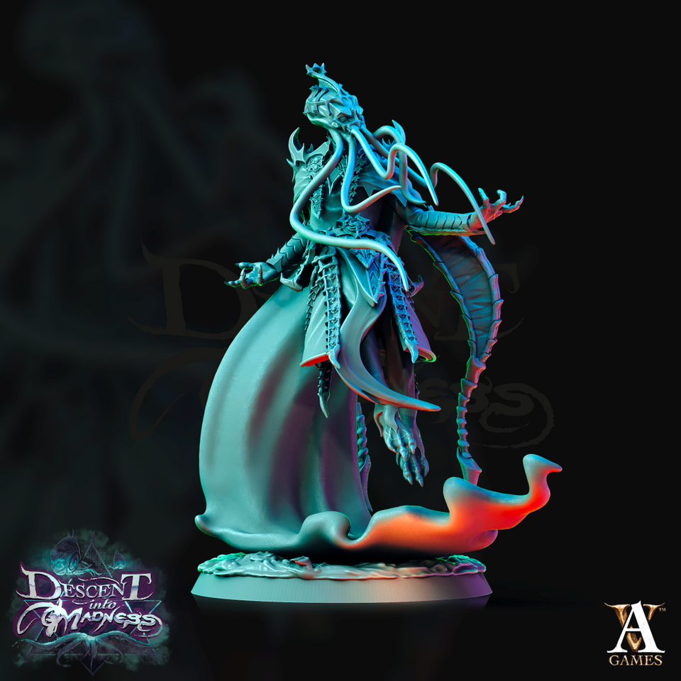 3D Printed Archvillain Games Descent into Madness Encephalids Enlightened 28 32mm D&D