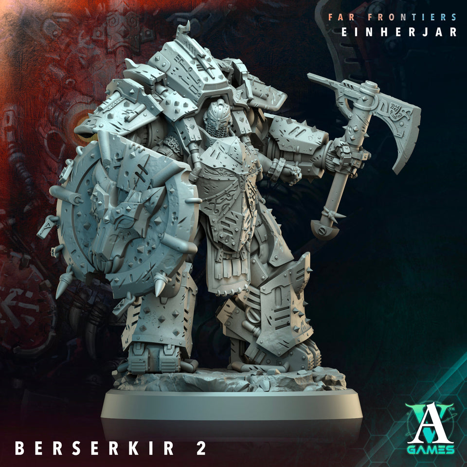 3D Printed Archvillain Games Berserkir Far Frontiers Einherjar 28 32mm D&D