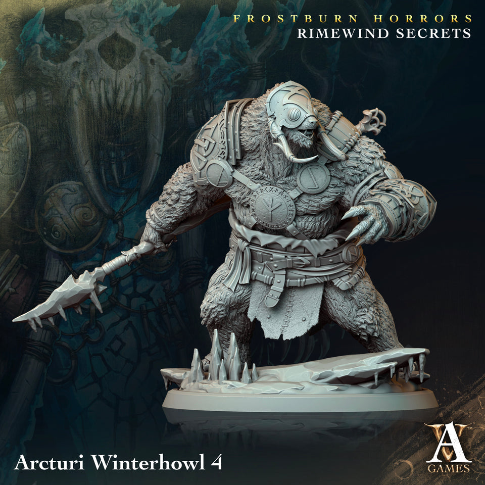 3D Printed Archvillain Games Arcturi Winterhowl Frostburn Horrors Rimewind Secrets 28 32mm D&D