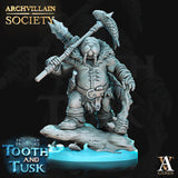 3D Printed Archvillain Games Archvillain Society Vol. VI  Phinn - Walrus Whaler 28mm 32mm D&D