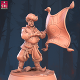 3D Printed STL Miniatures Flying Carpet Vendor Set 28 - 32mm War Gaming D&D