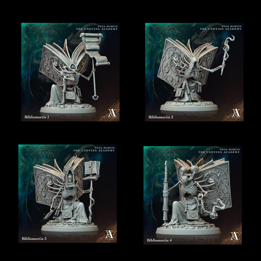 3D Printed Archvillain Games Bibliomortis Stoa Mortis The Undying Academy 28 32mm D&D