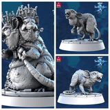 3D Printed STL Miniatures Envenomed Rat Set Core Characters The Frost City 3 28 - 32mm War Gaming D&D