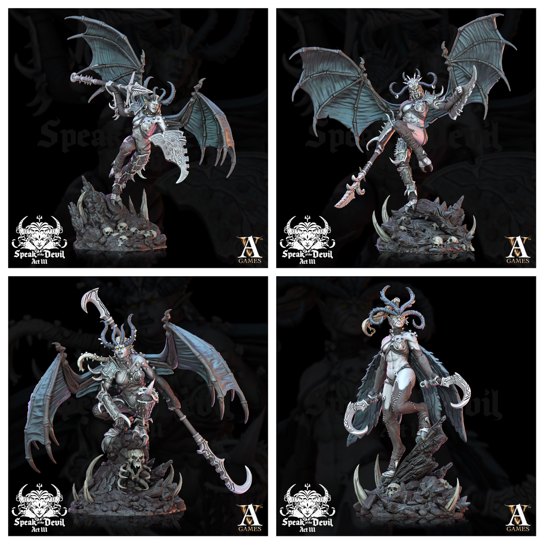 3D Printed Archvillain Games Temptress of Illyravash Set Speak of the Devil Vol. III 28 32mm