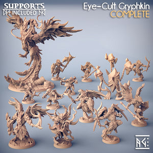 3D Printed Artisan Guild Phoenix Eye Cult Gryphkin 28mm 32mm