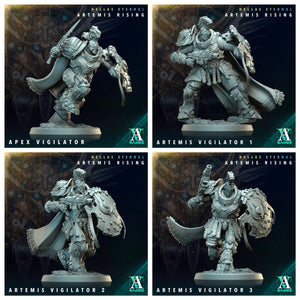 3D Printed Archvillain Games Apex Vigilator Artemis Vigilators Hellas Eternal Artemis Rising 28 32mm D&D