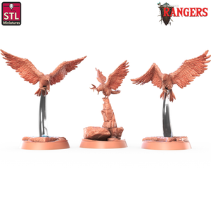 3D Printed STL Miniatures Ranger Falcon Set Rangers  28 - 32mm War Gaming D&D