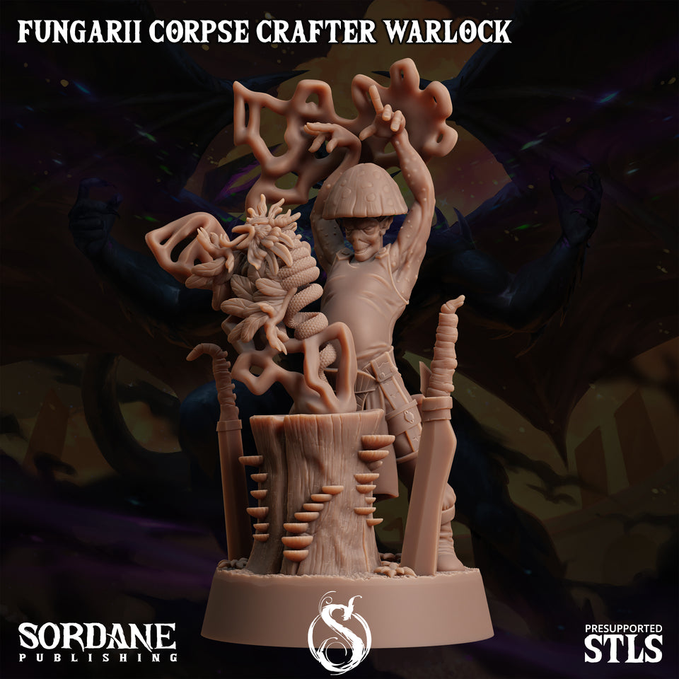 3D Printed Sordane Publishing Fungarii Corpse Crafter Warlock Monster Mayhem II 28 32mm D&D