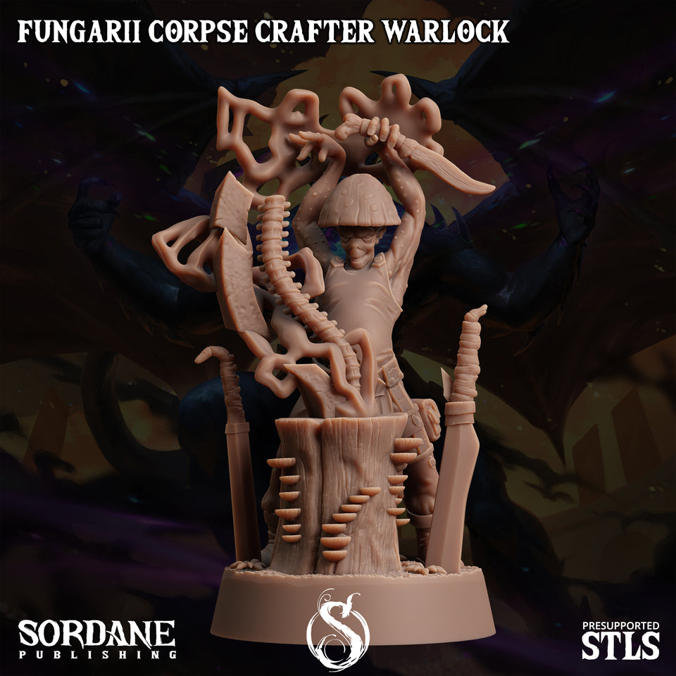 3D Printed Sordane Publishing Fungarii Corpse Crafter Warlock Monster Mayhem II 28 32mm D&D