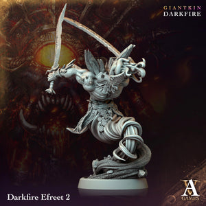 3D Printed Archvillain Games Darkfire Efreet Giantkin Darkfire 28 32mm D&D