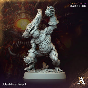 3D Printed Archvillain Games Darkfire Imp Giantkin Darkfire Archvillain Society Vol. XXXIV 28 32mm D&D