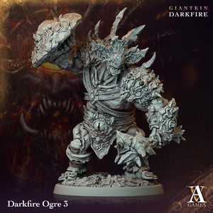 3D Printed Archvillain Games Darkfire Ogre Giantkin Darkfire Archvillain Society Vol. XXXIV 28 32mm D&D