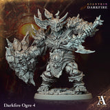 3D Printed Archvillain Games Darkfire Ogre Giantkin Darkfire Archvillain Society Vol. XXXIV 28 32mm D&D