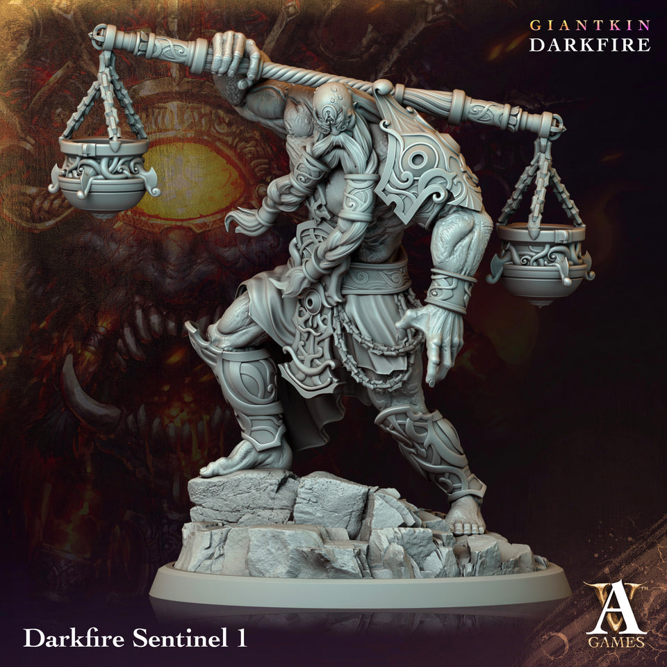 3D Printed Archvillain Games Darkfire Sentinel Giantkin Darkfire Archvillain Society Vol. XXXIV 28 32mm D&D