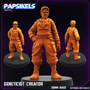 3D Printed Papsikels SEPTEMBER 2024 CYBERPUNK Geneticist Set 28mm 32mm