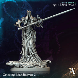 3D Printed Archvillain Games Grieving Brandmaven Gravebound Queen's Wail 28 32mm D&D