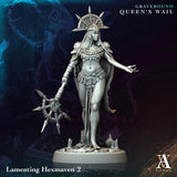 3D Printed Archvillain Games Lamenting Hexmaven Gravebound Queen's Wail 28 32mm D&D