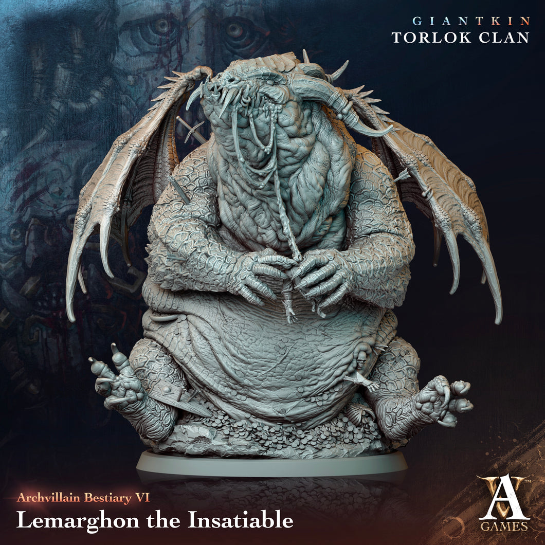 3D Printed Archvillain Games Archvillain Bestiary Vol. VI Lemarghon the Insatiable 28 32mm D&D