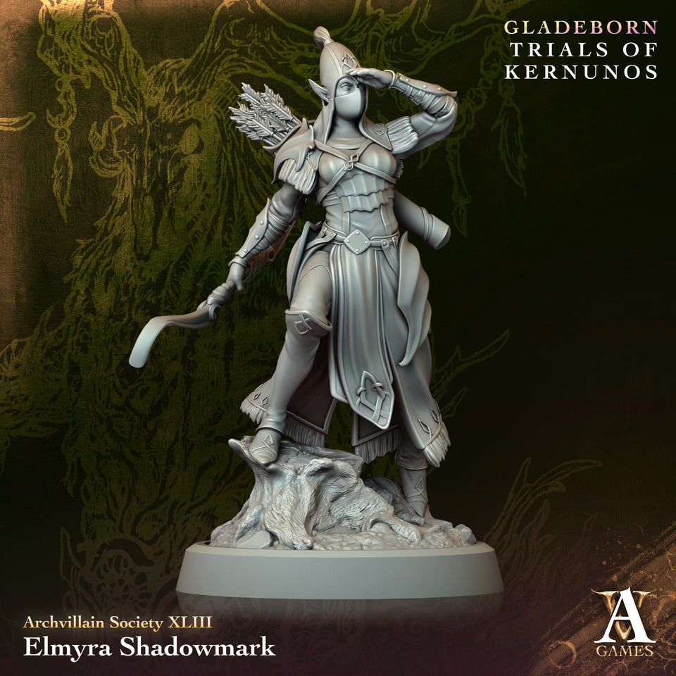 3D Printed Archvillain Games Elmyra Shadowmark Society Vol. XLIII 28 32mm D&D