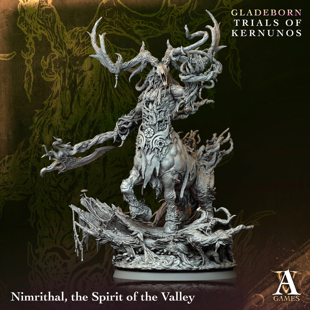 3D Printed Archvillain Games Nimrithal - The Spirit of the Valley Gladeborn - Trials of Kernunos 28 32mm D&D