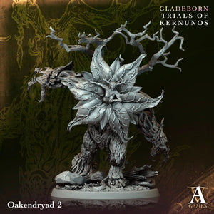 3D Printed Archvillain Games Oakendryad Gladeborn - Trials of Kernunos 28 32mm D&D