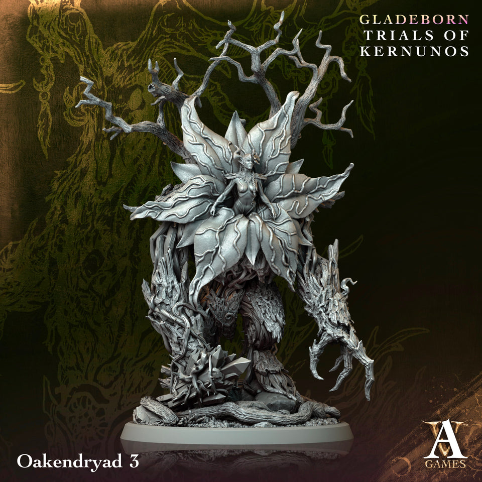 3D Printed Archvillain Games Oakendryad Gladeborn - Trials of Kernunos 28 32mm D&D