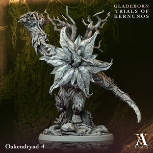 3D Printed Archvillain Games Oakendryad Gladeborn - Trials of Kernunos 28 32mm D&D