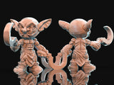 3D Printed Brayan Nafarrate Bestiary Creatures Volume 1 Goblins Set 28mm 32mm D&D