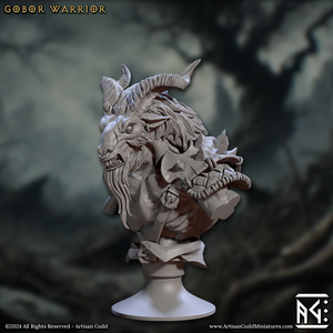 3D Printed Artisan Guild Rise of the Beastmen Bust Set 28mm 32mm