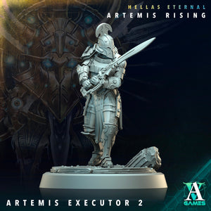 3D Printed Archvillain Games The First Vestal Artemis Hunters Executors Hellas Eternal Artemis Rising 28 32mm D&D