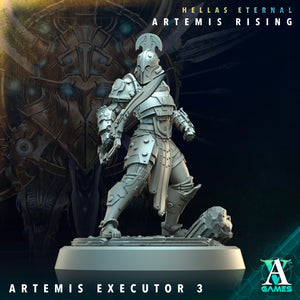 3D Printed Archvillain Games The First Vestal Artemis Hunters Executors Hellas Eternal Artemis Rising 28 32mm D&D