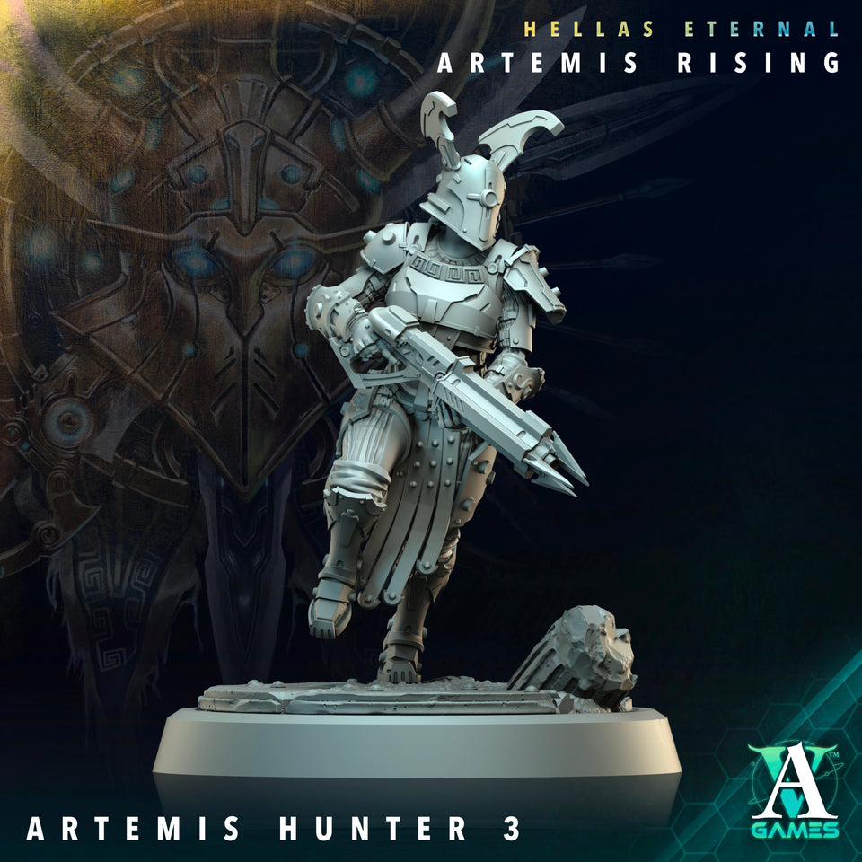 3D Printed Archvillain Games The First Vestal Artemis Hunters Executors Hellas Eternal Artemis Rising 28 32mm D&D