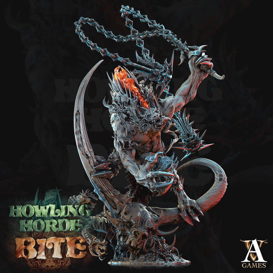 3D Printed Archvillain Games Akata Howling Horde 28 32mm D&D