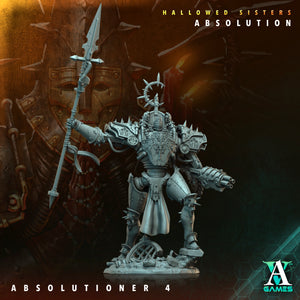 3D Printed Archvillain Games Absolutioner Hallowed Sisters Absolution 28 32mm D&D